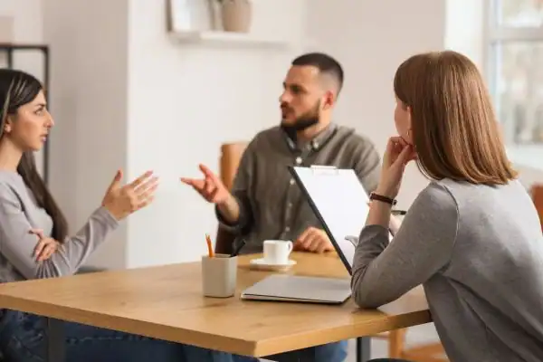Image of couple access free mediation using family mediation voucher scheme Nelson